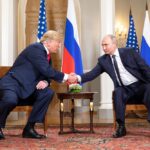 image of donald trump and vladimir Putin in a meeting summit august 2025